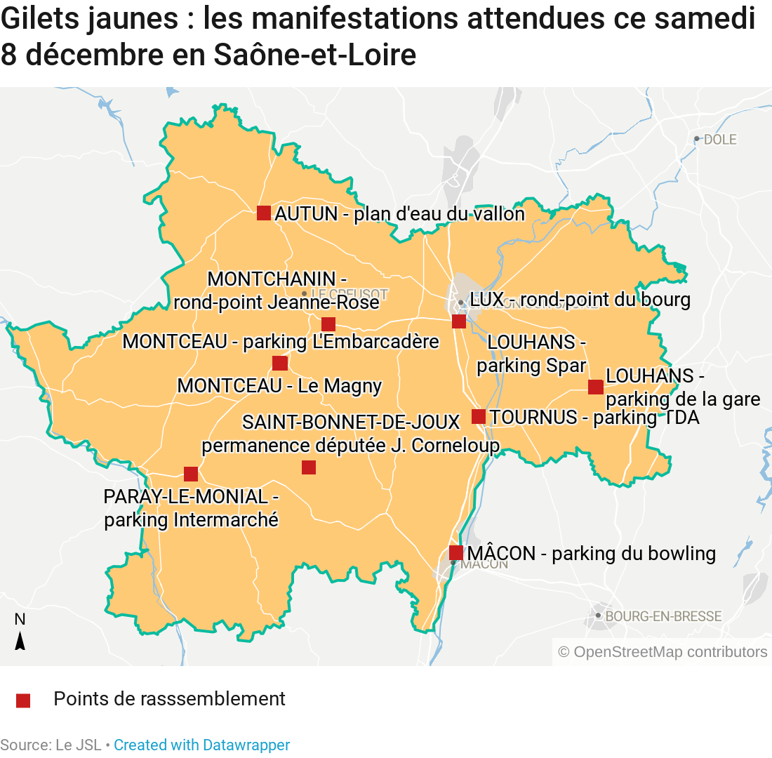 Gilets Jaunes Les Manifestations Attendues Ce Samedi 8 - 